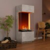 Glow Fire OGF 1 Beton-grau Elektrokamin | Raumteiler | Garvens